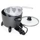 Presto 06003 Options Electric Multi-Cooker, Steamer and Deep Fryer, Aluminum, Black