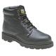 MENS GRAFTERS M124 BLACK BROWN HONEY LEATHER SAFETY WORK BOOTS SIZE UK 6 - 15 (UK11, Black)