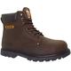 MAXSTEEL Mens Work Safety Shoes Leather Boots Steel Toe Cap Ankle Boots Shoes Trainers (UK 9) Brown