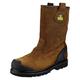 Amblers Mens Fs222C Safety Rigger Work Boots Brown Size 9
