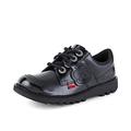 Kickers Junior Unisex Kick Lo Shoes, Extra Comfort For Your Feet, Added Durability, Patent Black, 12.5 UK Child