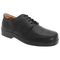 Roamers Mens Extra Wide Fitting Lace Tie Shoes (8 UK) (Black)