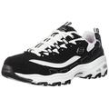 Skechers Women's D'lites biggest Fan Fashion Sneaker, Black White, 5.5 UK Wide