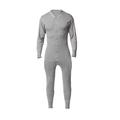 Stanfield's Men's Standard Premium Cotton Long Sleeve Thermal Union Suit, Grey Heather, X-Large