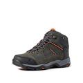 Hi-Tec Men's BANDERRA II WP Wide High Rise Hiking Boots, Grey (Charcoal/Graphite/Burnt Orange 51), 13 (47 EU)