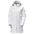 Helly Hansen Women's Aden Long Shell Waterproof Jacket, White, X-Small