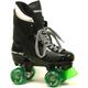 Ventro Pro VT01 Turbo Quad Roller Skates with Green Wheels EU41
