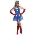 Rubie's Official Ladies Marvel Miss American Dream Captain America Tutu Dress, Adult Costume - Small