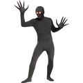 Fun World 113654 Fade Eye Shadow Demon Skin Suit Adult Costume Sized, Black, Default