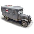 Miniart 1:35 Scale GAZ-03-30 Ambulance Plastic Model Kit (Grey)