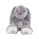 Kaloo - Rouge 55 cm Prestige Grey Léo the Rabbit - Small Silky-Furred Soft Toy - Big-Eared Rabbit Plush - 0 Months +, K963539