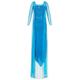 Katara 1768 Women's Party Dress, Blue Disney Princess Gown, Frozen Princess Elsa Fancy Dress - Size S