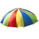 HMILYDYK Childrens Kids Sports Development Play Rainbow Umbrella Parachute with 24 Handles for Kids Tent Play, Outdoor Indoor Family Exercise Games (5M)