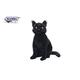 Hansa Black Cat Sitting Plush Soft Toy 35cm 7012