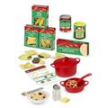 Melissa & Doug Pasta Cooking Set, Kitchen Toy, Pretend play food montessori toy 3 year old, Wooden food for role play kids toy food, Gift for 3 year old boy or girl
