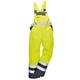Portwest Unisex Contrast Hi Vis Bib and Brace Coveralls - Unlined (S488) / Workwear (L) (Yellow/Navy)