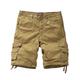 Matchstick Men's Twill Cargo Shorts#S3612 (S3612 Classic Khaki,L/32)