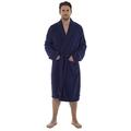 Mens Towelling Robe Wrap Gown | M/L & L/XL | Green, Navy, Grey NEW