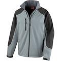 Result R118A Softshell Ice Fell Hooded Jacket - Grey/Black, X-Large