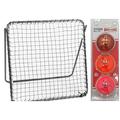 Hunts County Rebound Net with MBS Storm Training Balls Three Pack