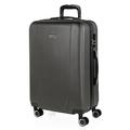 ITACA - Rigid Suitcase Medium Size - ABS Medium Suitcase 65cm Hard Shell Suitcase - Lightweight 20kg Suitcase with TSA Combination Lock - Lightweight and Resistant Travel Medium Size Suitc, Anthracite