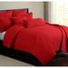 Gracie Oaks Caitlin Cotton Modern & Contemporary 3 Piece Quilt Set Cotton in Red | Queen | Wayfair GRKS2123 39534334