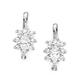 14ct White Gold April Clear 1.5mm Marquise CZ Leverback Earrings Measures 15x8mm Jewelry Gifts for Women