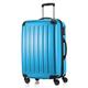 HAUPTSTADTKOFFER Alex - Mittelgroßer Hartschalenkoffer, TSA, 4 Rollen, Koffer, Trolley, Rollkoffer, Reisekoffer, Volumenerweiterung, 65 cm, 74 Liter, Cyanblau