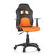 hjh OFFICE 670710 Kinder- und Jugenddrehstuhl Teen Game AL Kunstleder Schwarz/Orange Kinderstuhl Drehstuhl mit Armlehne, mitwachsend