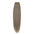 Love Hair Extensions – LHe/A1/W/18/8 – 100% Echthaar – Rut – 100 g – Farbe 8 – Braun Grau – 46 cm