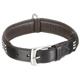 Nobby 78469-99 Leder Hundehalsband MALECO L: 55 cm, B: 30 mm, schwarz-braun