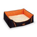 Nobby 71659 Komfort Bett Eckig Davia für Hunde Oder Katzen, L x B x H: 60 x 48 x 19 cm, orange