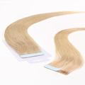 hair2heart Premium 10 x 2.5g REMY Tape In Echthaar Extensions, 50cm - glatt - #18 haselnussblond