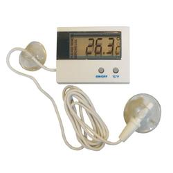 Namiba Terra 0691 Digital Innen-Außen Thermometer 2.5 m Kabel inklusive Batterie, 52 x 39 mm x 15 mm, weiß