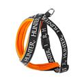 Hunter Hundegeschirr Neopren Oakland, 80, reflektierend, schwarz/orange