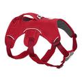 Ruffwear Mehrzweck-Hundegeschirr, Raues Gelände, Arbeitshunde, Miniatur Hunderassen, Größenverstellbar, Größe: XXS, Rot, Web Master Geschirr, 30102-615S2