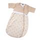 Gesslein 771199 Bubou Babyschlafsack mit abnehmbaren Ärmeln: Temperaturregulierender Ganzjahreschlafsack für Neugeborene, Baby Größe 70 cm, Sterne beige/creme