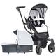 PALLAS 657, Geist silber grau, PATRON Kinderwagen 2 in 1 Kombi System