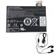 amsahr BAT-714-03 Ersatz Batterie für Acer Tab A110, 1ICP4/68/110 (3.7V, 3420mAh) Umfassen Stereo Ohrhörer schwarz