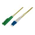 DIGITUS AL-9E2000LC-02I – Glasfaserkabel OS2 – 2 m – E2000 (APC) zu LC (UPC) – Duplex LWL Kabel – 1/10 Gbit/s – SM Singlemode Glasfaser LAN Kabel – Fasertyp: 9/125 µ – Gelb (Yellow)