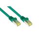 Good Connections RJ45 Ethernet LAN Patchkabel mit Cat. 7 Rohkabel und Rastnasenschutz RNS, S/FTP, PiMF, halogenfrei, 500MHz, OFC, 10-Gigabit-fähig (10/100/1000/10000-Base-T Ethernet Netzwerke) - z.B. für Patchpanel, Switch, Router, Modem - grün, 10 m