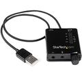 StarTech.com USB Audio Adapter - Externe USB Soundkarte mit SPDIF Digital Audio mit 2x 3,5mm Klinke - USB auf Audio Konverter - Schwarz