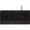 Logitech G213 Prodigy Gaming-Tastatur, RGB-Beleuchtung, Programmierbare G-Tasten, Multi-Media Bedienelemente, Integrierte Handballenauflage, Spritzwassergeschützt, Deutsches QWERTZ-Layout - Schwarz