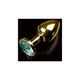 Goldschmuck analplug SMALL/EMERALD