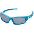 ALPINA FLEXXY TEEN - Verspiegelte und Bruchsichere Sonnenbrille Mit 100% UV-Schutz Für Kinder, cyan-white matt, One Size