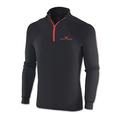 Black Crevice Herren Skirolli Zipper Shirt, schwarz/rot, S