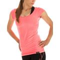 Winshape Damen Kurzarmshirt Fitness Freizeit Yoga Pilates, Neon Coral, S, WTR4