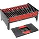 Bo-Camp Faltgrill BBQ Compact Mini Holzkohlegrill Camping Tisch Grill Klappgrill