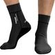 CRESSI Ultra Stretch Neoprene Socks 1.5mm - Unisex Erwachsene Doppelt Gefütterte Neopren Tauchschuhe, Schwarz/Weiß Logo, S