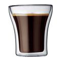 Bodum ASSAM 2-teiliges Kaffeeglas-Set (Doppelwandig, Mundgeblasen, Spülmaschinengeeignet, 0,2 liters) transparent